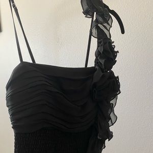 Daisy Shoppe Black One Shoulder Cocktail Dress